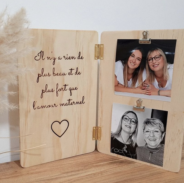 Livre photo en bois