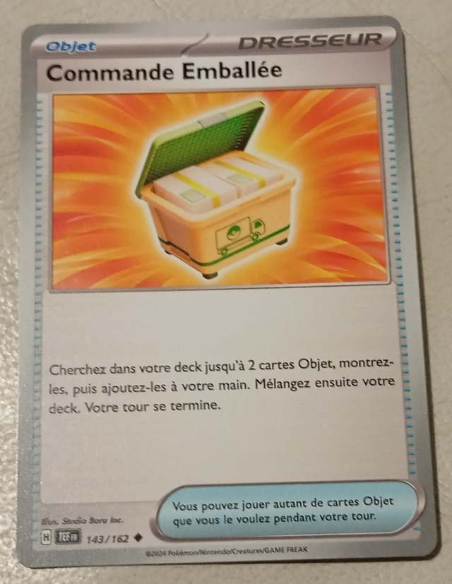 Carte pokémon commande emballée 
