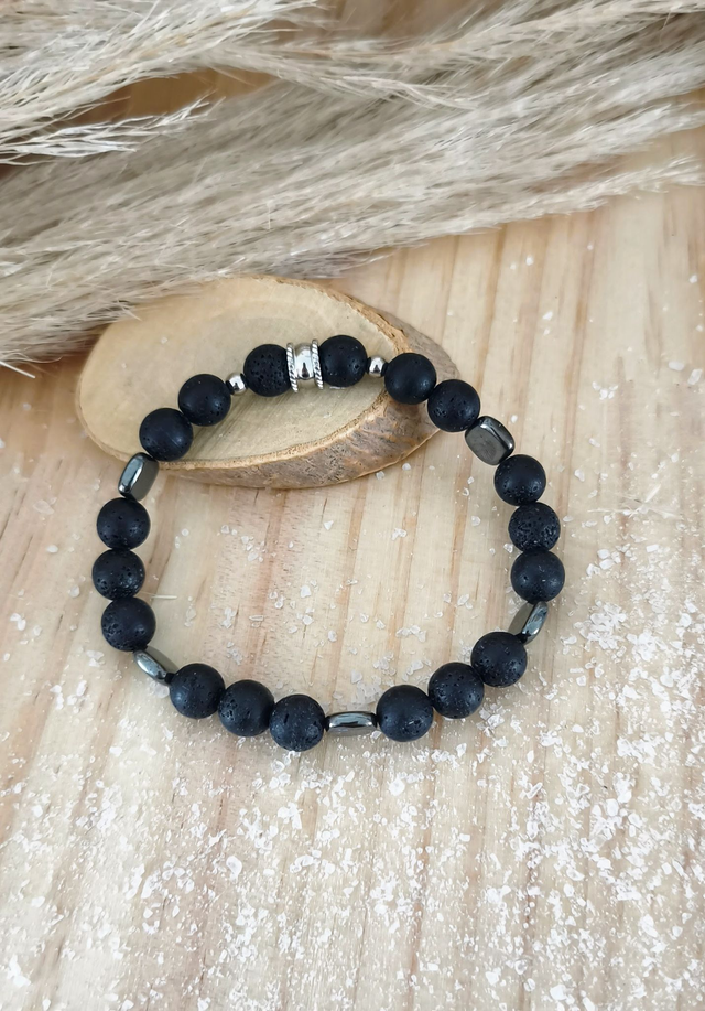 Bracelet "Renouveau" Pierre de lave