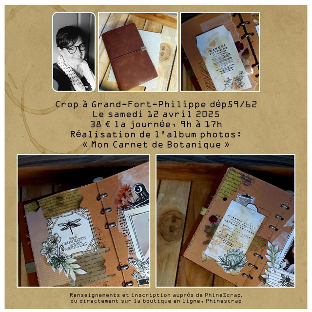Crop &quot;Mon Carnet de Botanique &quot;