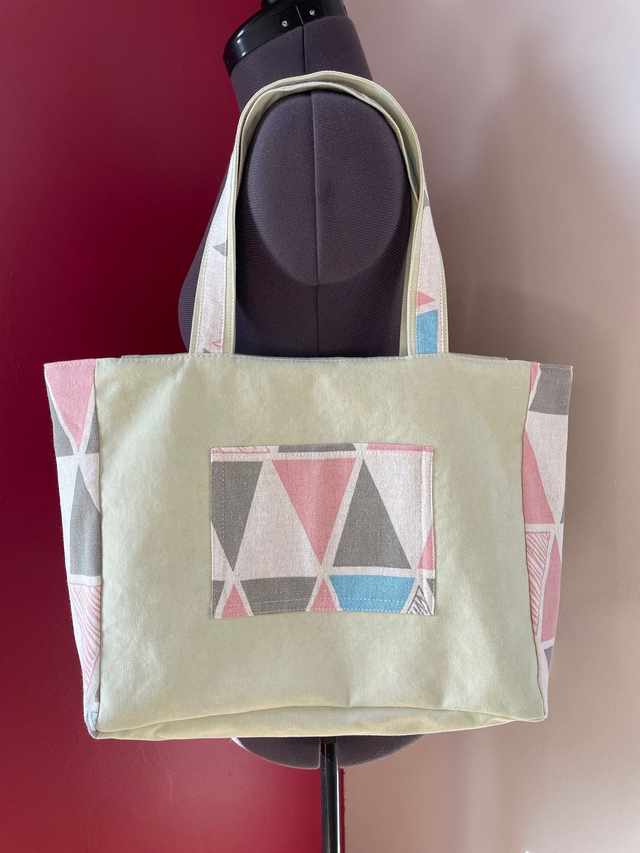 Sac cabas Ambre / vert amande