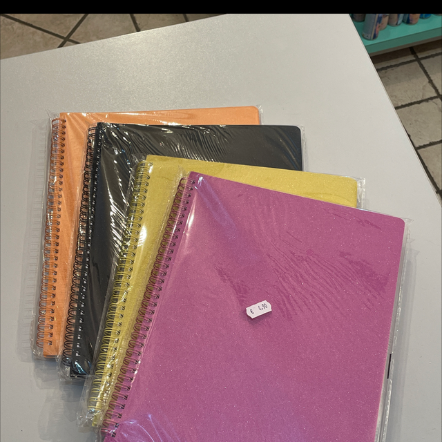 Blocco spiralato glitter 5mm no fori 