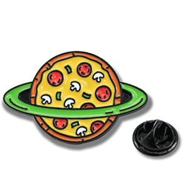 Pin's pizza planète