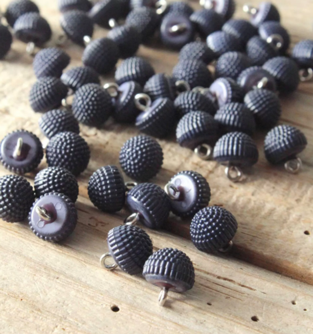 Herisson 10mm Bleu Mineral - Eglantine et Zoé