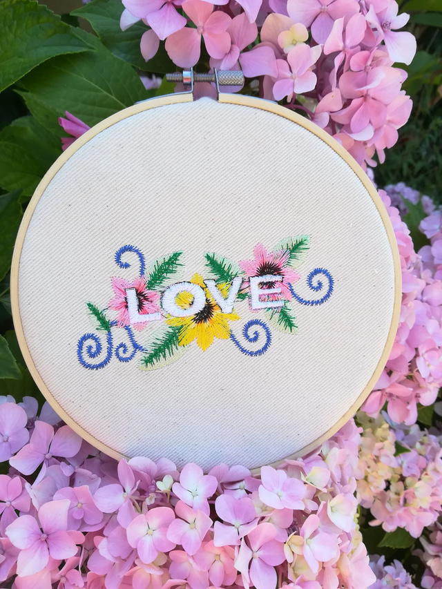 Hoop art love fleurie  