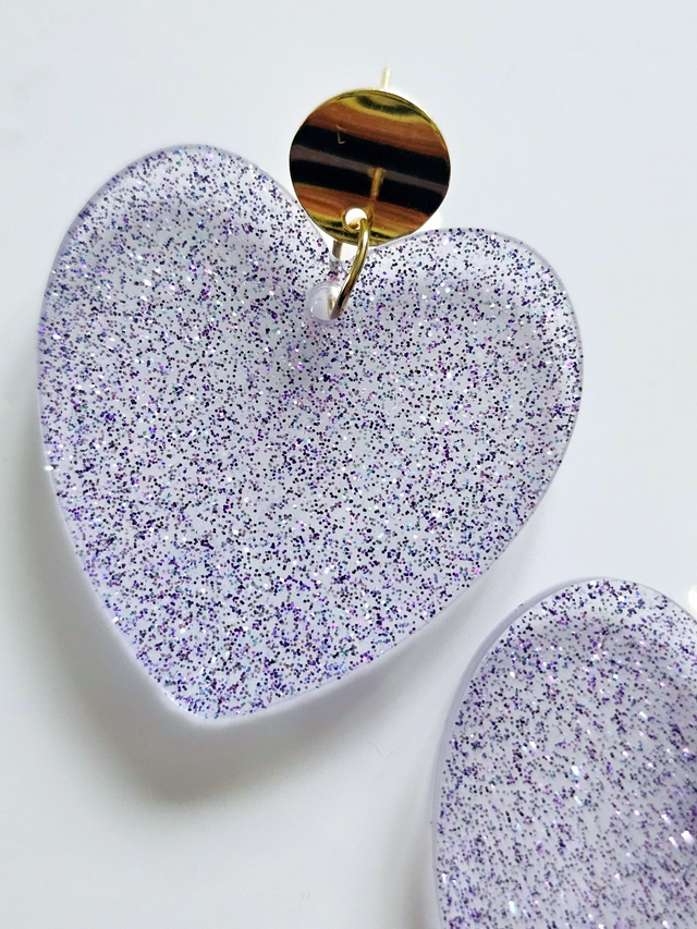 KISS&#039;KISS transparence &amp; paillettes mauves 