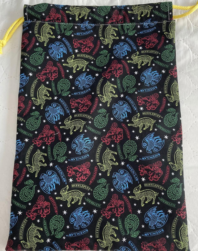 Lined Shoe Bag (Hogwarts Houses)