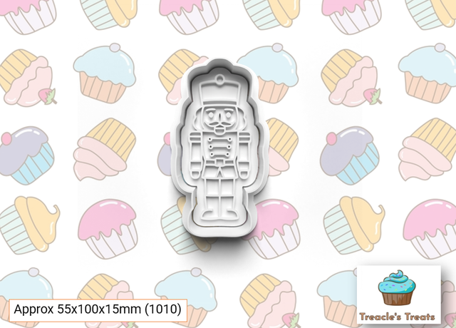 Christmas Nut Cracker theme Fondant/cookie stamps with cutters