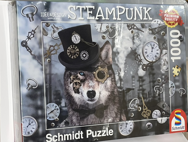 Steampunk Jigsaw Puzzle - Wolf 