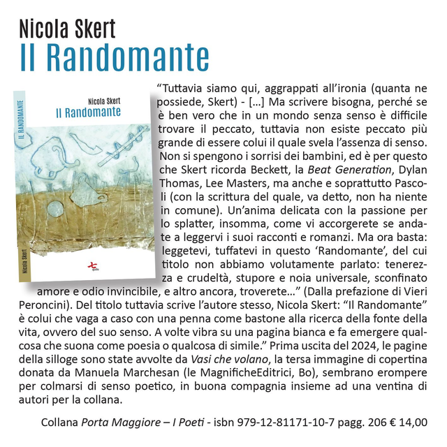 Nicola Skert, "Il Randomante", qudulibri 2024 