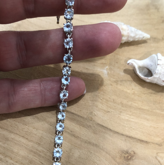 Bracelet argent 925 & topaze