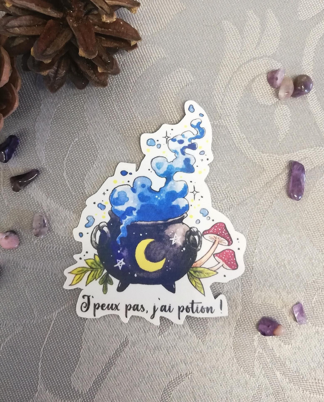 Stickers &quot;J&#039;peux pas, j&#039;ai potion&quot;
