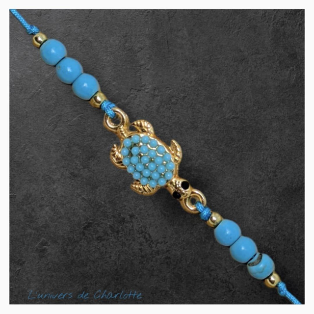 Bracelet "Turquoise" réglable T-01