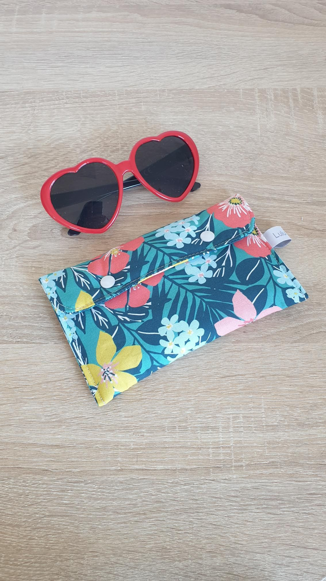 Etui à lunettes ou à téléphone fleurs des îles 