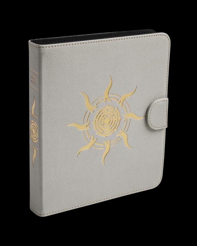 Dragon Shield Spell Codex Portfolio - Ashen White