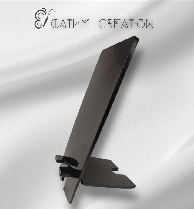 Support téléphone noir pliant