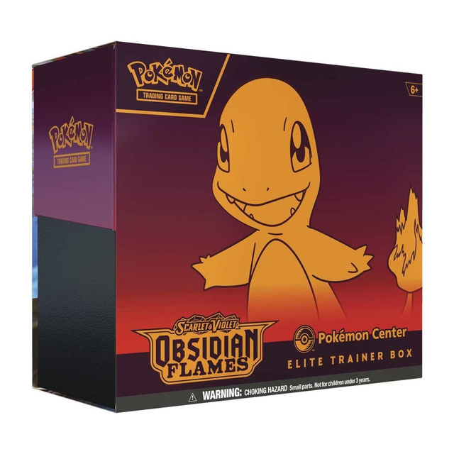 Scarlet &amp; Violet-Obsidian Flames Pokémon Center Elite Trainer Box Ingles ( ACRILICO INCLUIDO)
