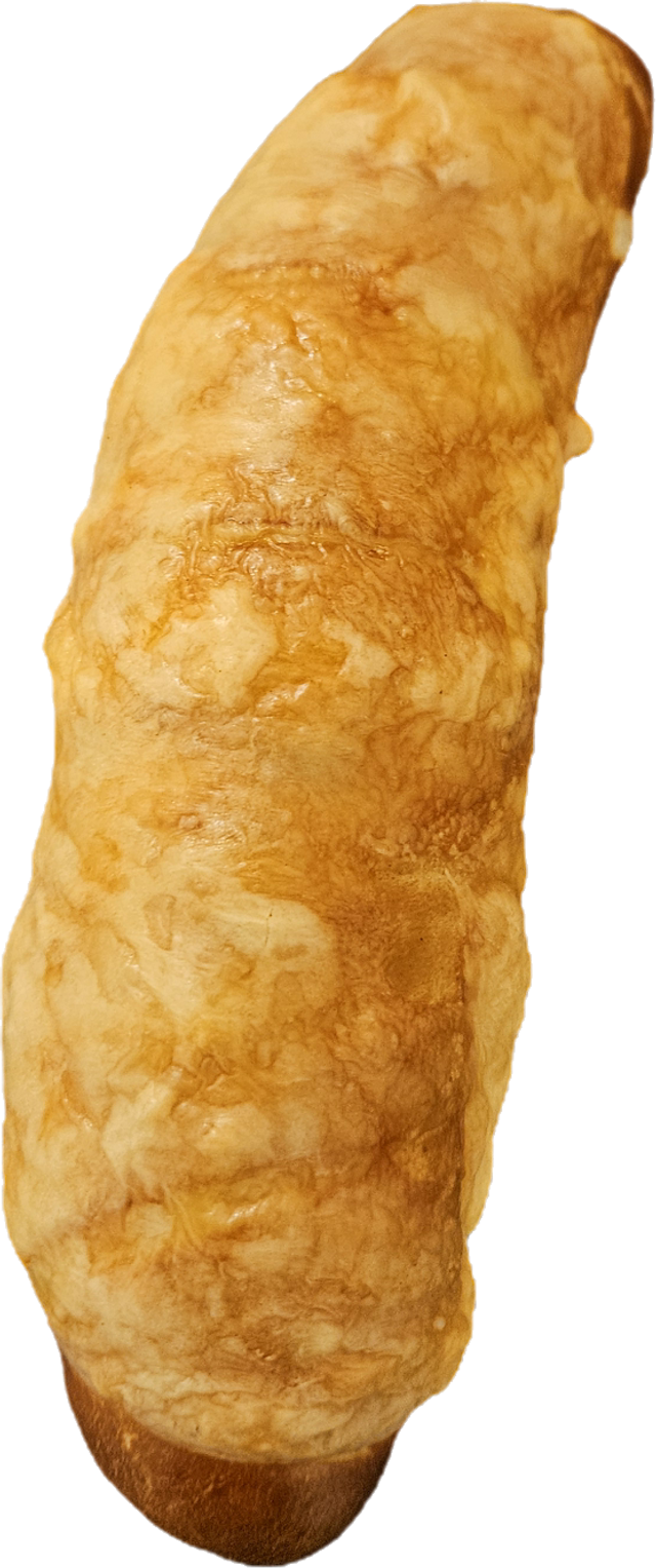 Wienerle im Laugenteig mit Käse überbacken