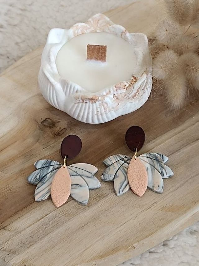 Boucles d&#039;oreilles en argile polymère
