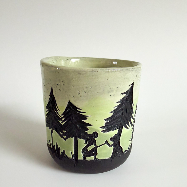 Gobelet « ta patte dans ma main… on est si bien » 