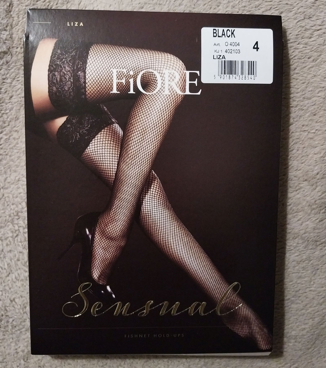 Bas résille noirs "Liza"