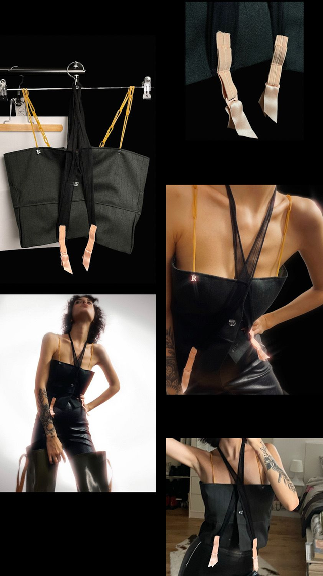 Bustier Upcycled - Albert(e) - S 