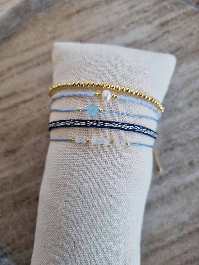 Armband Set Aquamarin 