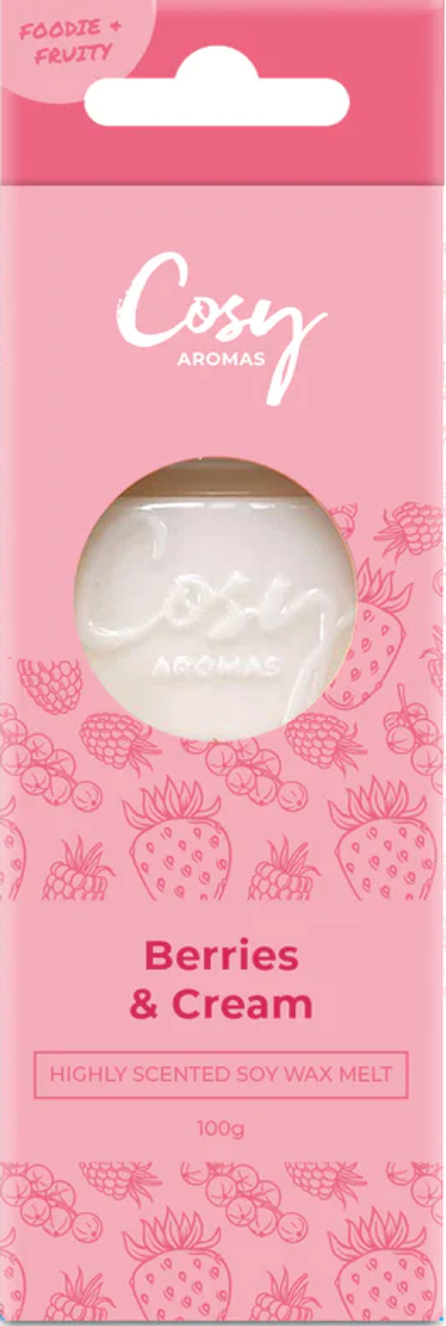 Berries &amp; Cream - Cosy Aroma&#039;s Wax Melt