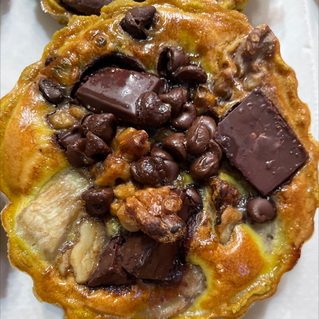 Plátano chocolate nueces 