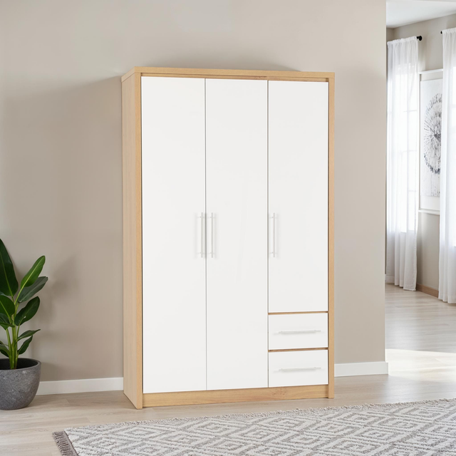 Seville 3 Door 2 Drawer Wardrobe