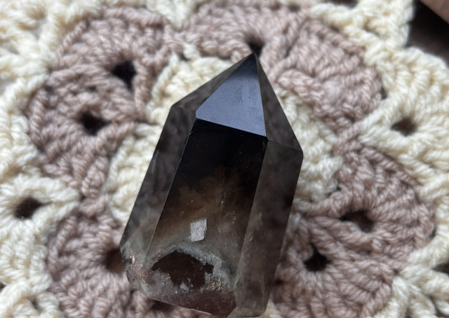  Smoky Quartz with a Mountain Inside