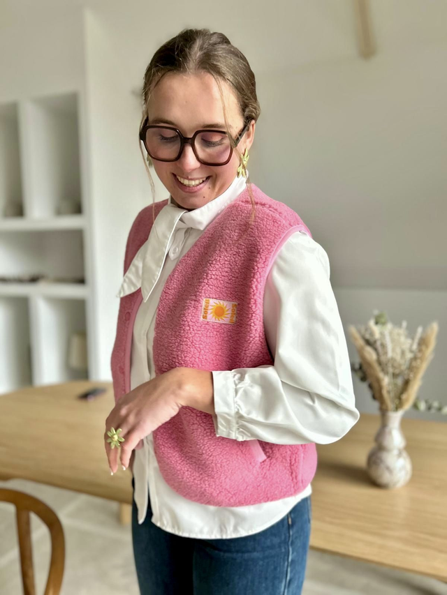 Gilet Ari rose