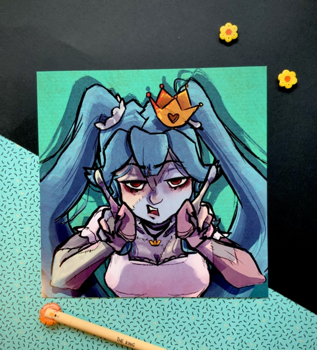 Zombie Miku - Print 20x20cm