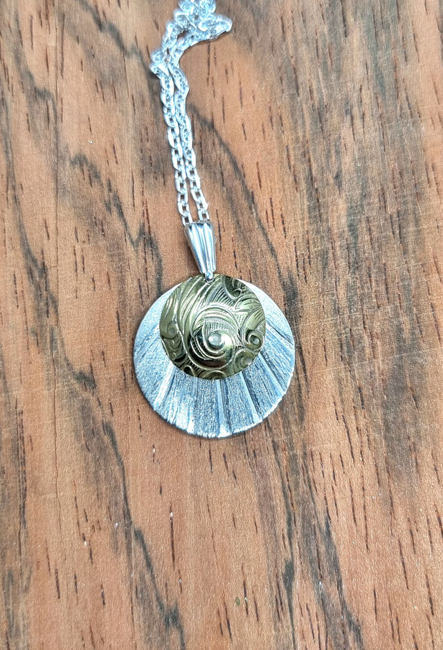 Pendentif Argent Laiton