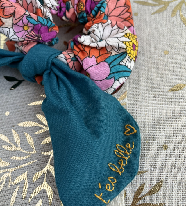 Mini Foulchie t’es belle (bleu canard, multi)