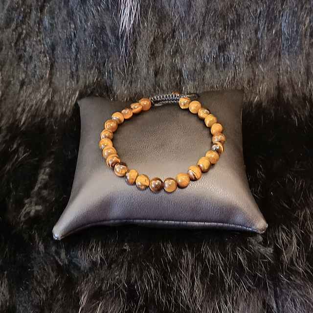 Bracelet uni Oeil de tigre 06 mm