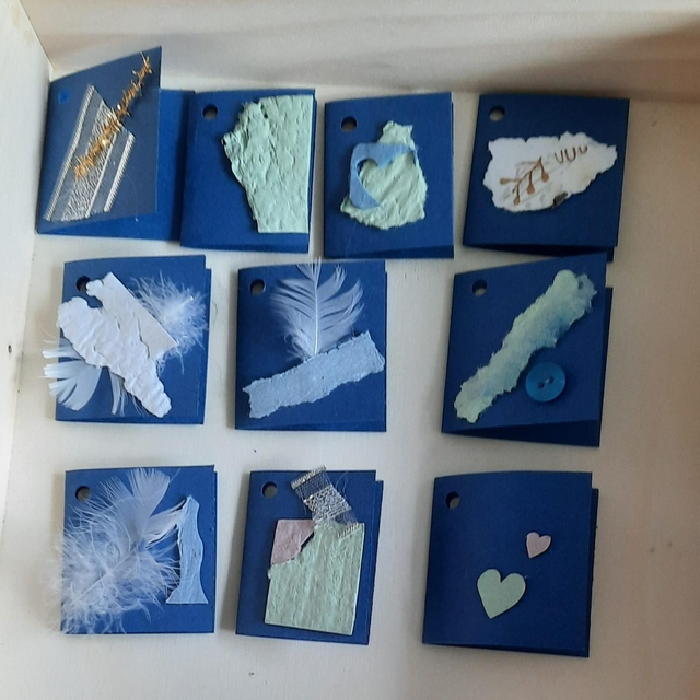 Namenskärtchen blau