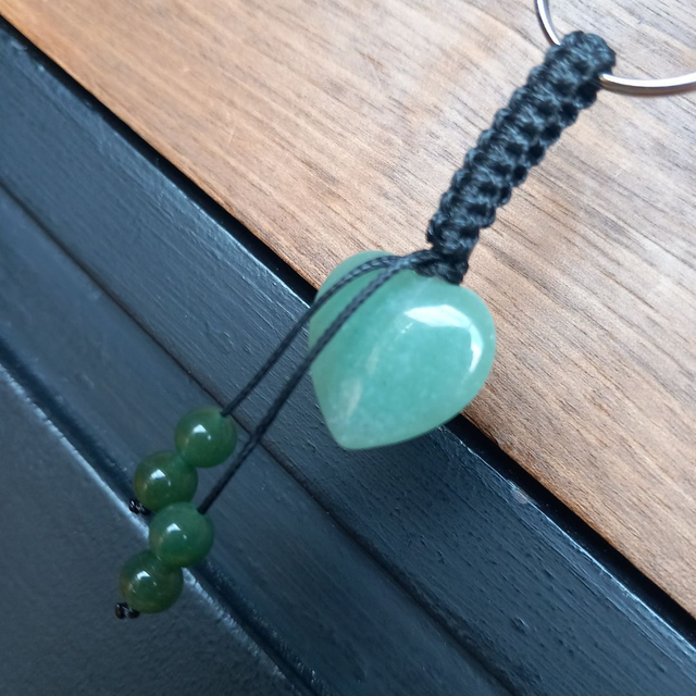 Porte-clés en Aventurine verte