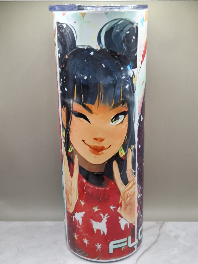 Gourde canette personnalisable inspiré Demon Hunters