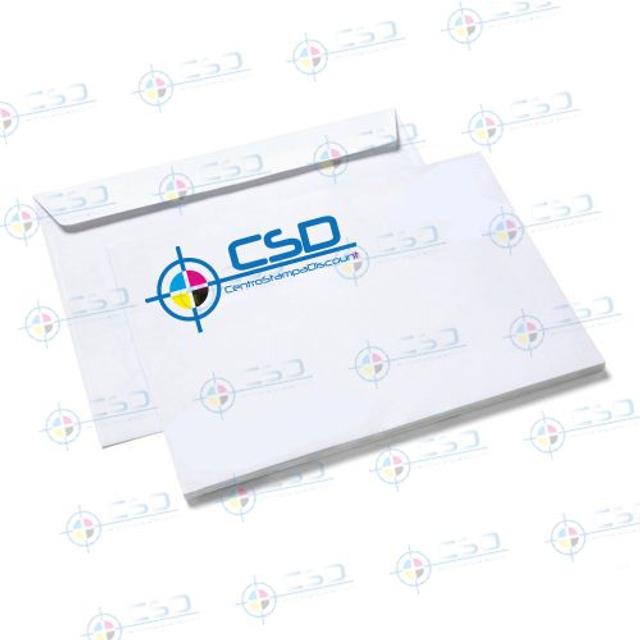 Buste mm. 114x162 pronte in giornata: senza finestra, stampa quadricromia (prezzo con IVA)