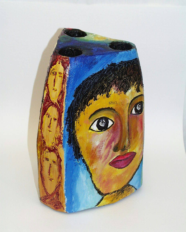 Original Stragapede Vase (ca. 29cm hoch) Unikat