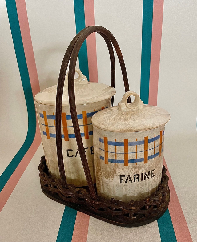 Pots à épicerie Café et Farine