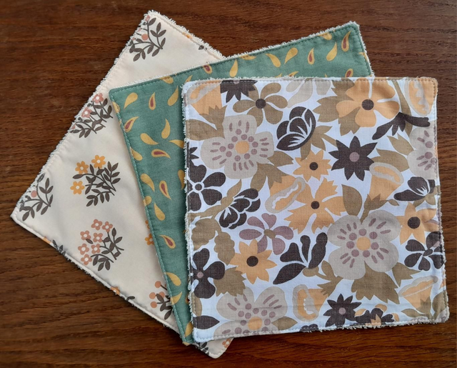 Lot de 3 essuie-tout orange