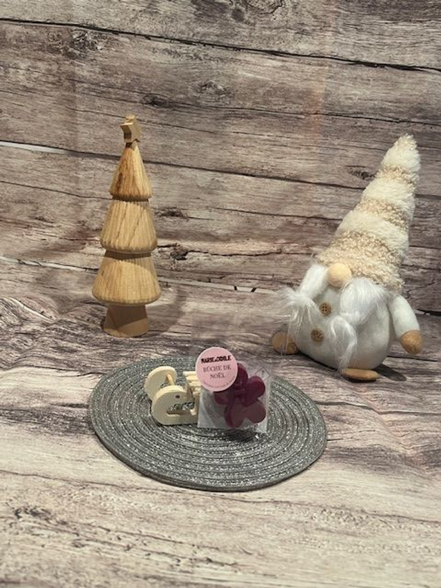 Fondant parfumé Bûche de Noël - 12 grammes