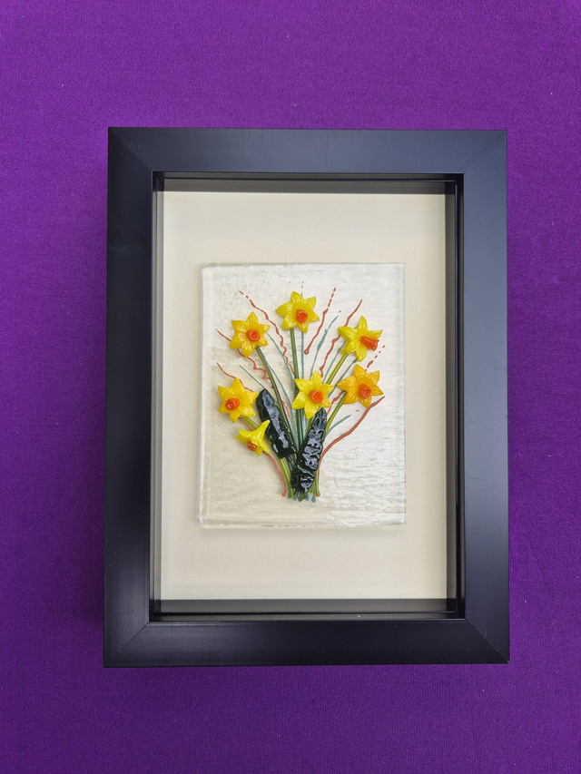 Small framed Bouquets - warm colours