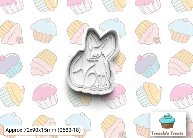 Fox Fondant/cookie stamp with cutter