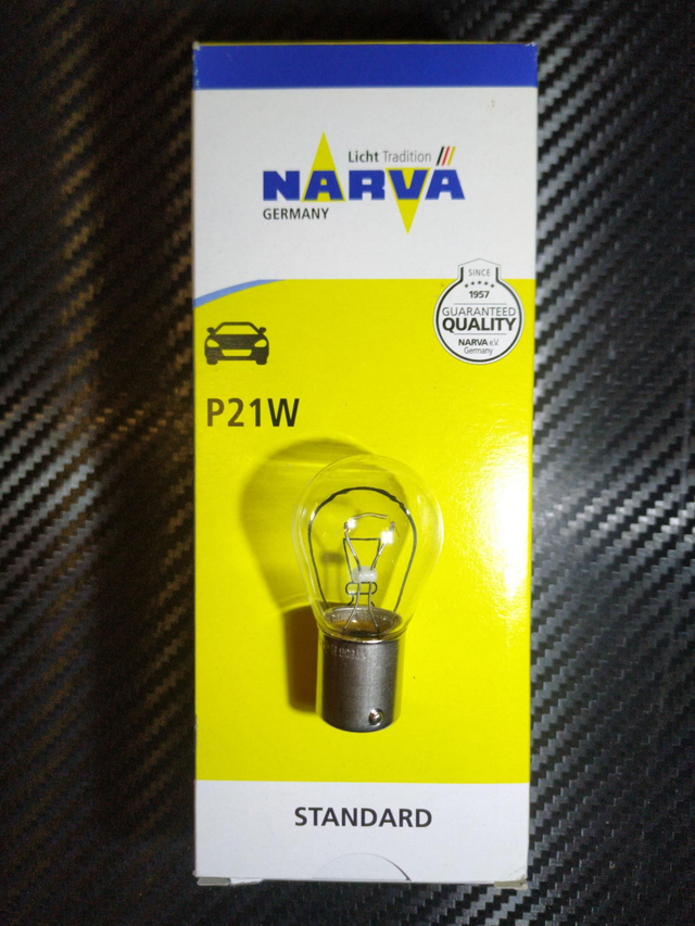 NARVA Birne P21W BA15s (12V/21W) Bulk