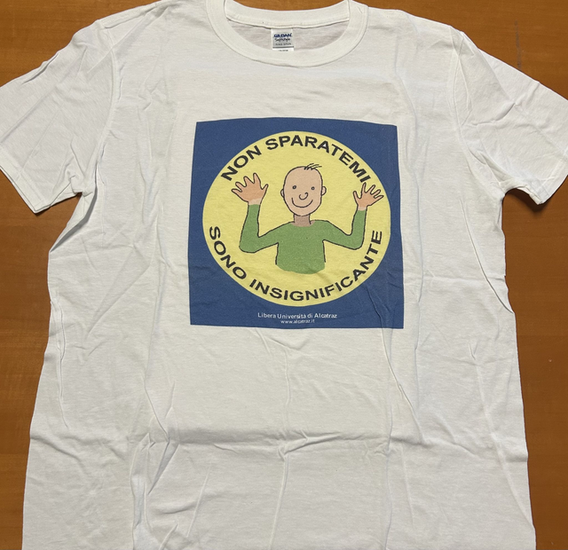 T-shirt Non sparatemi sono insignificante