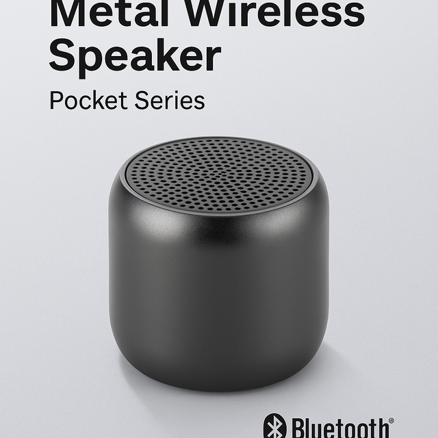Metal Wireless Speaker – Pocket Series (TWS, Bluetooth)