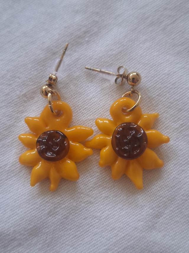 Boucles d'oreilles Tournesol